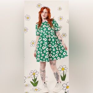 Hell Bunny KITSCH DAISY MINI DRESS L/UK14